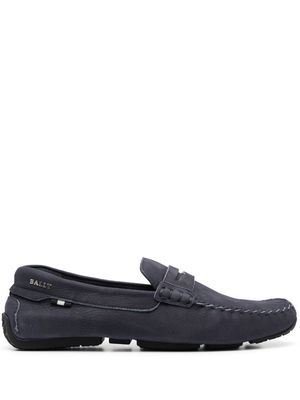 Bally slip-on suede loafers - Blue