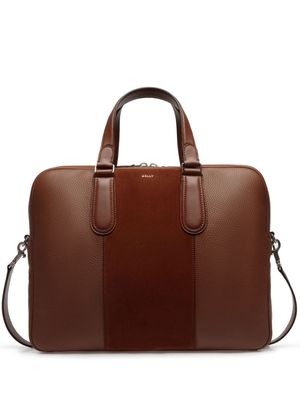 Bally Spin leather laptop bag - Brown