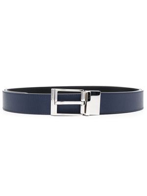 Bally square-buckle leather belt - Black