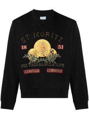 Bally St. Moritz embroidered sweatshirt - Black