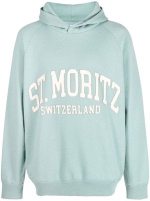 Bally St Moritz pullover cashmere hoodie - Blue