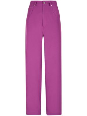 Bally straight-leg high-waist trousers - Purple