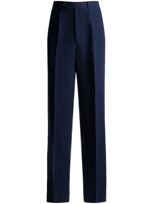 Bally straight-leg linen chino trousers - Blue