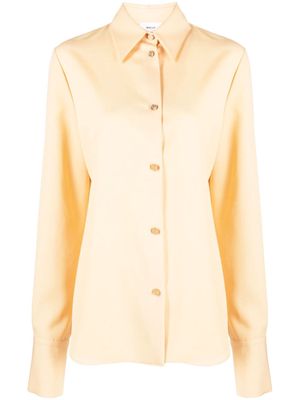 Bally straight-point collar twill-weave shirt - Yellow