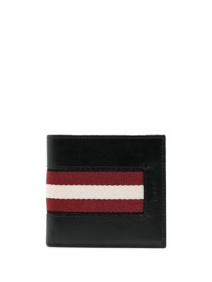 Bally stripe-band bi-fold wallet - Black