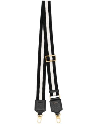 Bally striped adjustable-shoulder strap - Black
