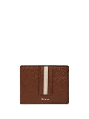 Bally striped-edge bi-fold wallet - Brown