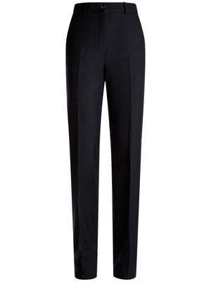 Bally tailored slim-fit twill trousers - Blue