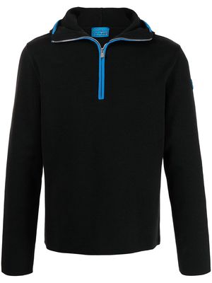 Bally two-tone hooded jumper - Black