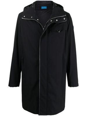 Bally two-tone hooded raincoat - Black