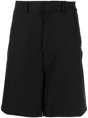 Bally two-tone logo-patch shorts - Black