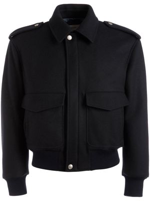 Bally wool bomber jacket - Black