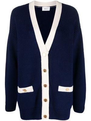 Bally wool V-neck cardigan - Blue