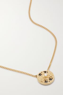 Balmain - 18-karat Gold, Enamel And Diamond Necklace - one size