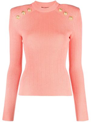 Balmain 6-Buttons knit jumper - Orange