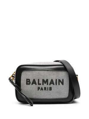 Balmain B-Army logo-embroidered crossbody bag - Black