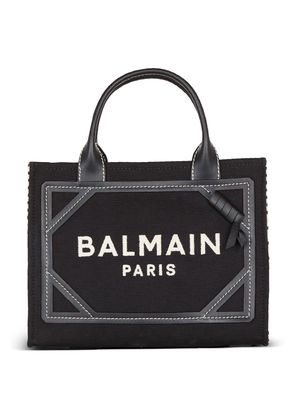 Balmain B-Army logo-embroidered tote bag - Black