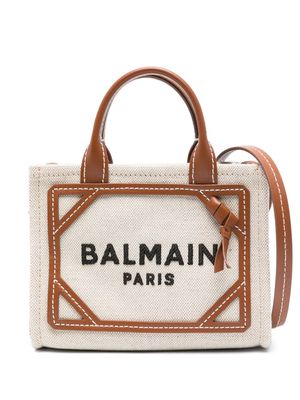 Balmain B-Army logo-print crossbody bag - Neutrals