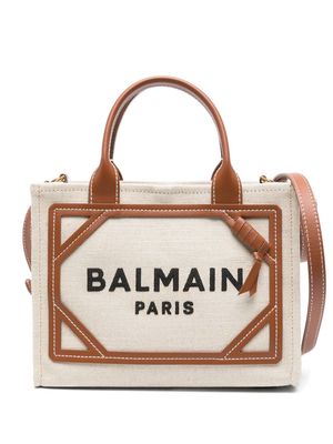 Balmain B-Army logo-print tote bag - Neutrals