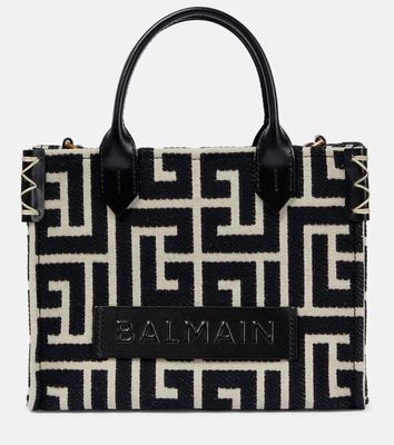 Balmain B-Army Small jacquard tote bag