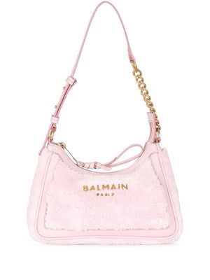 Balmain B-Army terrycloth shoulder bag - Pink