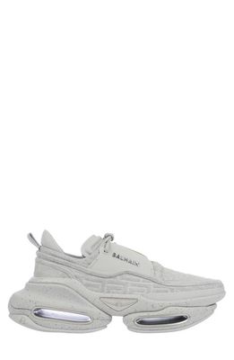 Balmain B-Bold Monogram Low Top Sneaker in Off White