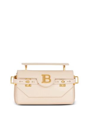 Balmain B-Buzz 19 leather handbag - Neutrals