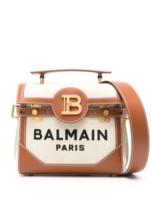 Balmain B-Buzz 23 canvas crossbody bag - Neutrals