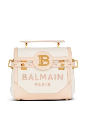 Balmain B-Buzz 23 logo-plaque shoulder bag - Neutrals