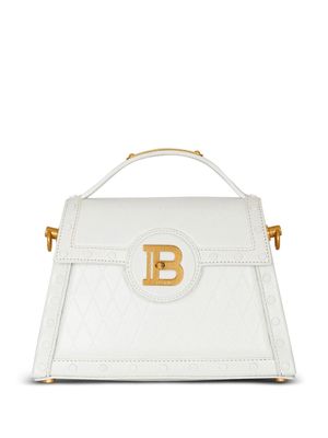Balmain B-Buzz leather crossbody bag - White