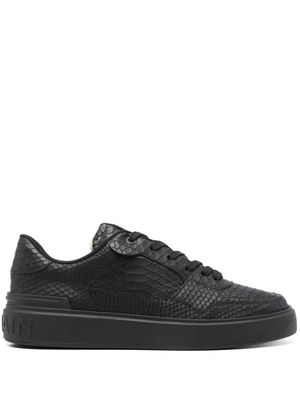 Balmain B-Court croc-embossed sneakers - Black
