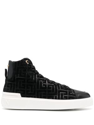 Balmain B-Court high-top sneakers - Black