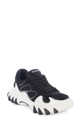 Balmain B-East Sneaker in Eab Black/White