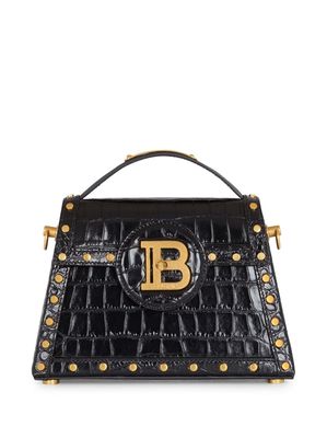 Balmain Bbuzz Dynastie embossed-crocodile bag - Black