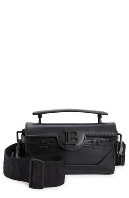 Balmain BBuzz Leather Crossbody Bag in 0Pa Noir