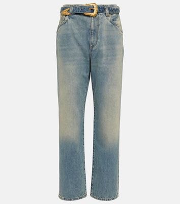 Balmain Belted straight jeans