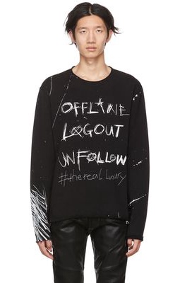 Balmain Black 'Offline' Sweatshirt