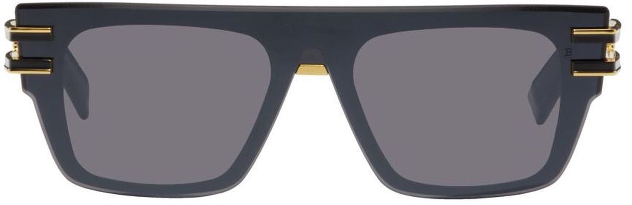 Balmain Black Soldat Sunglasses