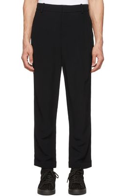 Balmain Black Viscose Trousers