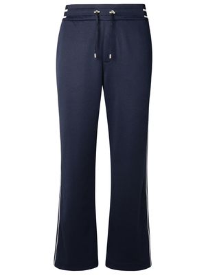 Balmain Blue Cotton Blend Trousers