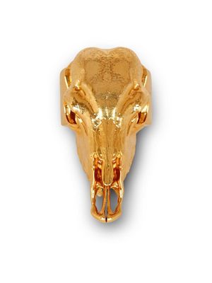 Balmain buffalo-skull ring - Gold