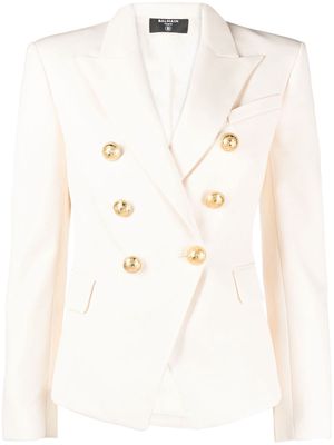 Balmain button-detail single-breasted blazer - Neutrals