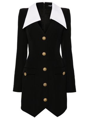 Balmain button-embellished mini dress - Black