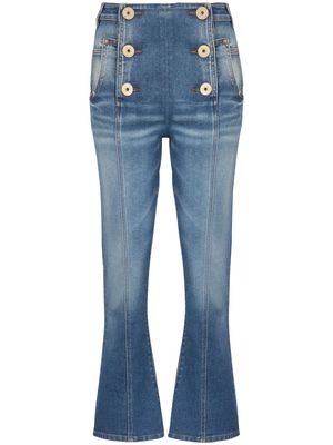 Balmain buttoned bootcut jeans - 6FF