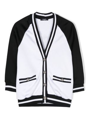 Balmain Cardigan Con Stampa