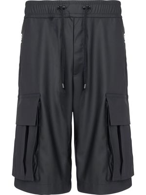 Balmain cargo track style shorts - Black