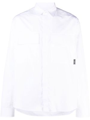 Balmain chest flap-pocket detail shirt - White