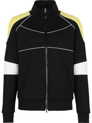 Balmain contrast-panel sports jacket - Black