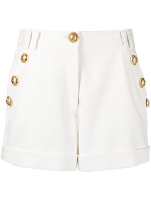 Balmain cotton low-rise shorts - White