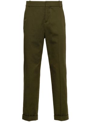 Balmain cotton tapered trousers - Green